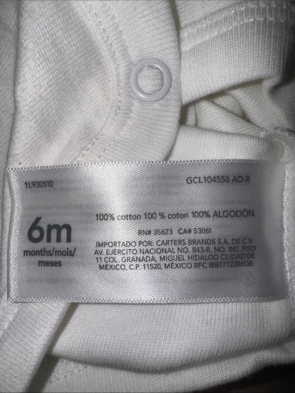 4 Carter's White Short-Sleeve Baby Onesie NEW NWOT